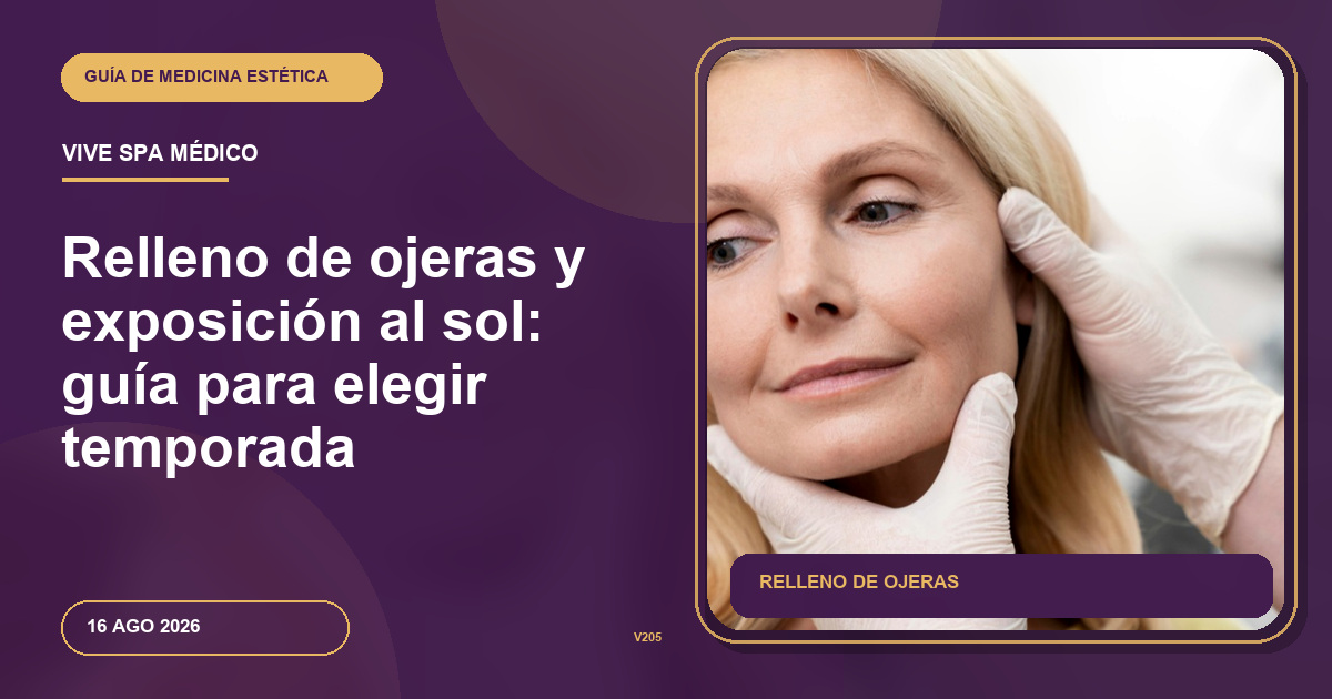 Relleno de ojeras y exposición al sol: guía para elegir temporada