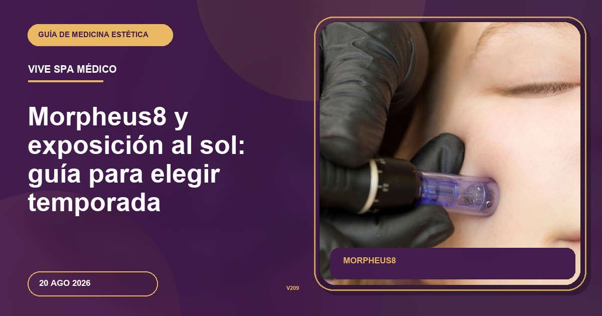 Morpheus8 y exposición al sol: guía para elegir temporada