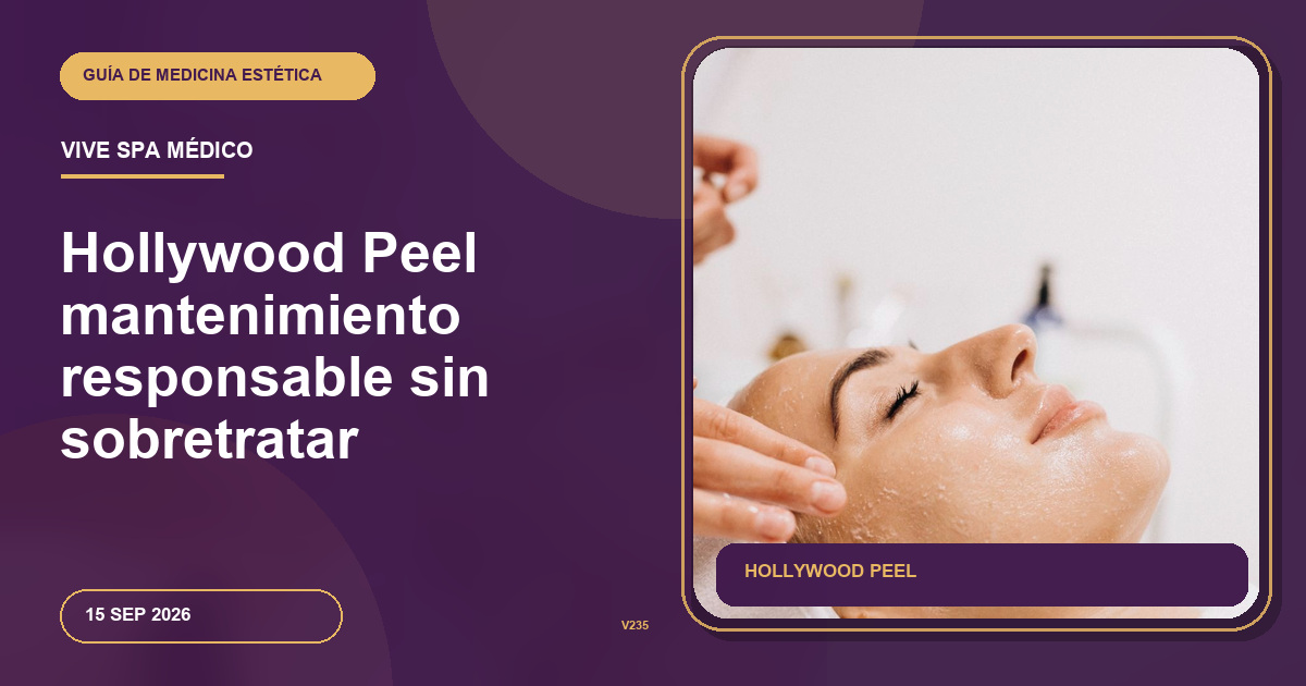 Hollywood Peel mantenimiento responsable sin sobretratar