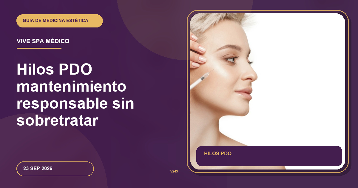 Hilos PDO mantenimiento responsable sin sobretratar