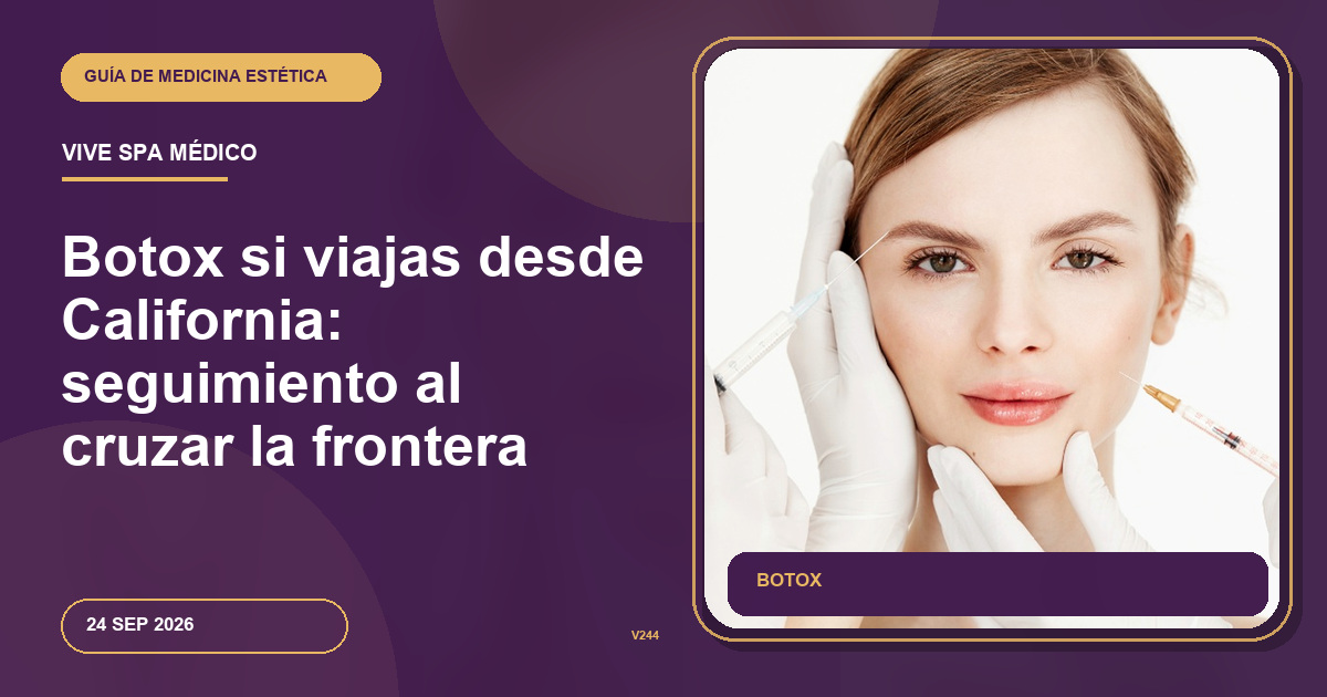 Botox si viajas desde California: seguimiento al cruzar la frontera