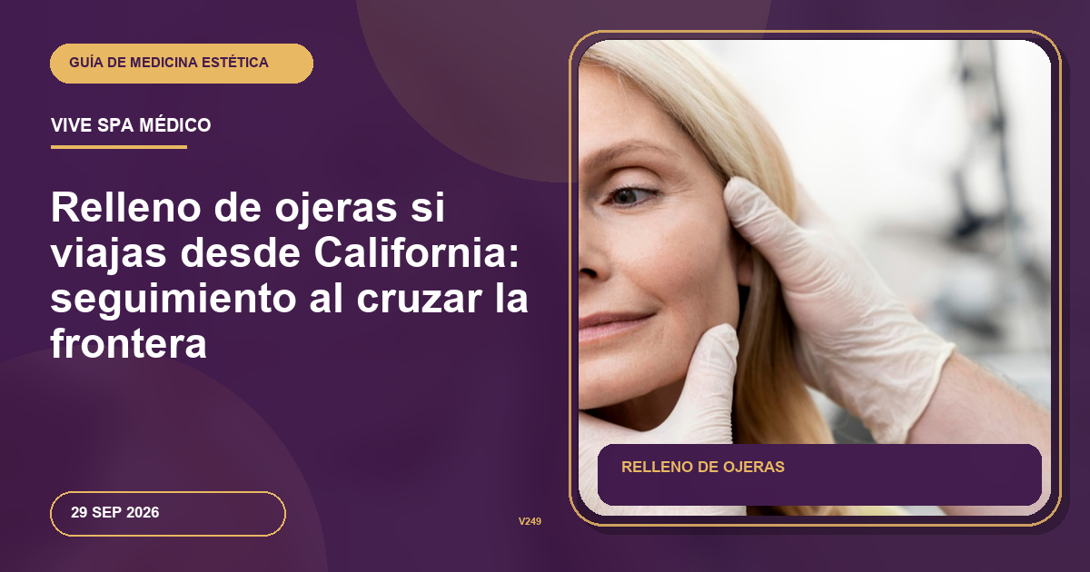Relleno de ojeras si viajas desde California: seguimiento al cruzar la frontera
