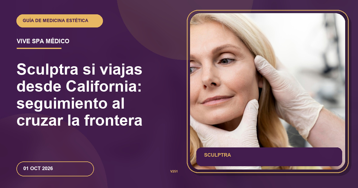 Sculptra si viajas desde California: seguimiento al cruzar la frontera