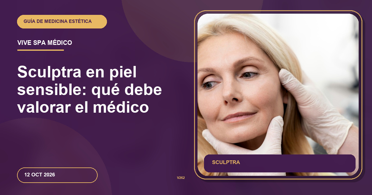 Sculptra en piel sensible: qué debe valorar el médico